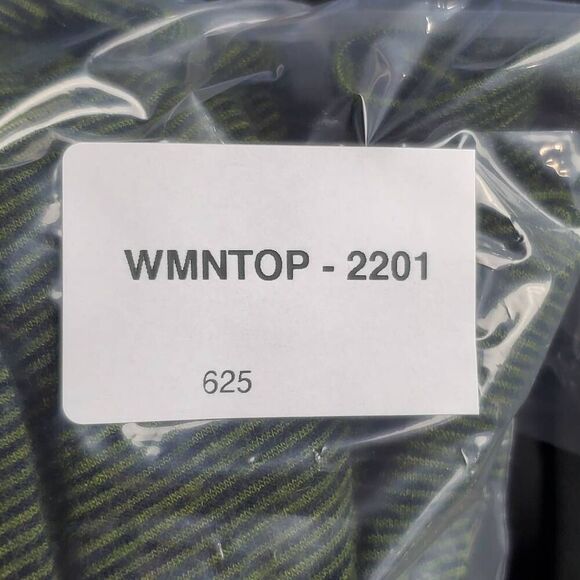 American Eagle Soft & Sexy Slub Long Sleeve Top XS Olive Green Mock Neck Keyhole - Picture 7 of 7